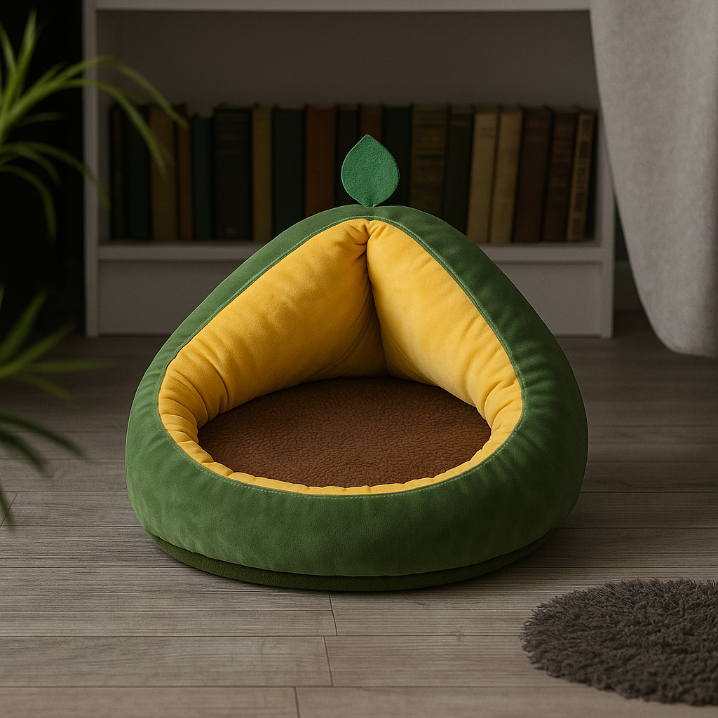 Luxury Avocado Cat Bed
